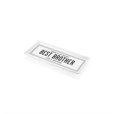 The Mia Dikdörtgen Servis Best Brother - 35 X 16 Cm