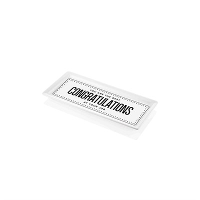 The Mia Dikdörtgen Servis Congratulations - 35 X 16 Cm