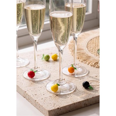 The Mia Figürlü Wine Charm Seti 6 Lı
