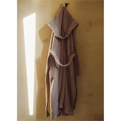 The Mia Fine Cotton Gri Bornoz Small Medium