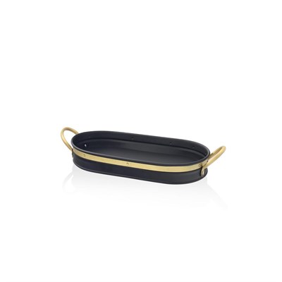 The Mia Galvin Tepsi Siyah 65x33 Cm