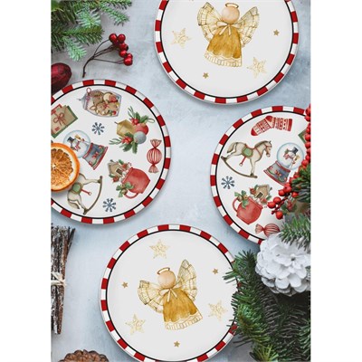 The Mia Globe Pasta Tabağı 6 Lı Set 19 Cm New029