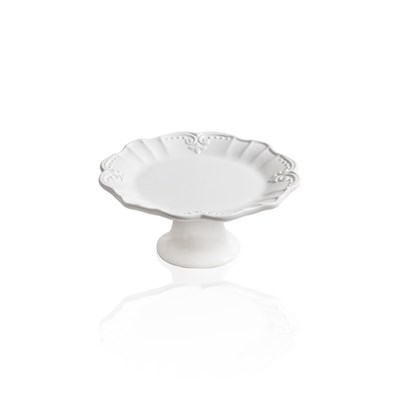 The Mia Grande Pasta Kek Standı Beyaz 22x10 Cm Grd0019