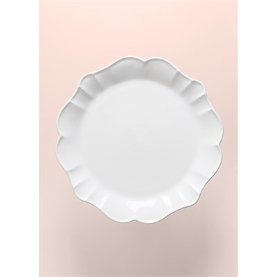 The Mia Grande Pasta Kek Standı Beyaz 32x12 Cm Grd0011