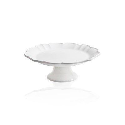 The Mia Grande Pasta Kek Standı Beyaz 32x12 Cm Grd0011
