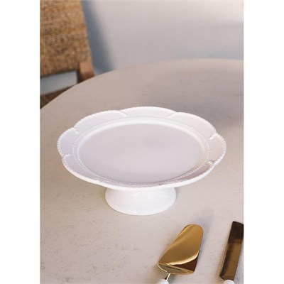 The Mia Grande Pasta Kek Standı Beyaz 31x12 Cm Grd0014