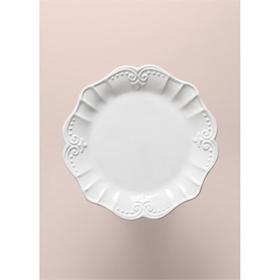 The Mia Grande Pasta Kek Standı Beyaz 22x10 Cm Grd0019