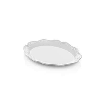 The Mia Grande Servis Tabağı Beyaz 41x32 Cm Grd0008