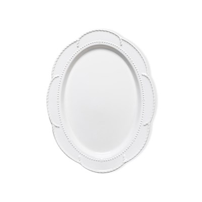 The Mia Grande Servis Tabağı Beyaz 41x31 Cm Grd0012