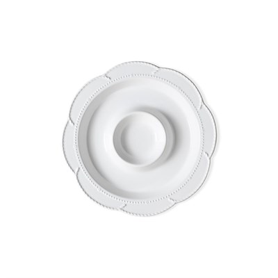 The Mia Grande Servis Tabağı Bölmeli Beyaz 39 Cm Grd0013
