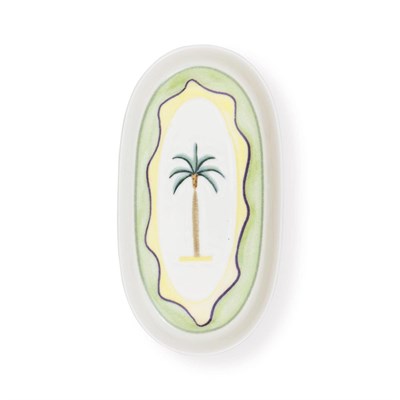 The Mia Italian Summer Oval Servis Tabağı 2li 23 Cm