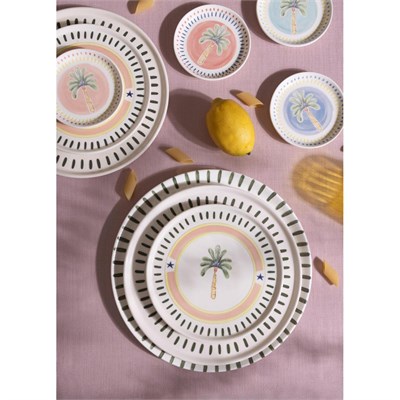 The Mia Italian Summer Pasta Tabağı 6lı Set 19 Cm