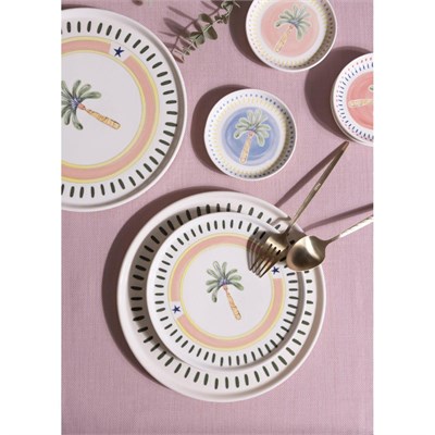 The Mia Italian Summer Pasta Tabağı 6lı Set 19 Cm