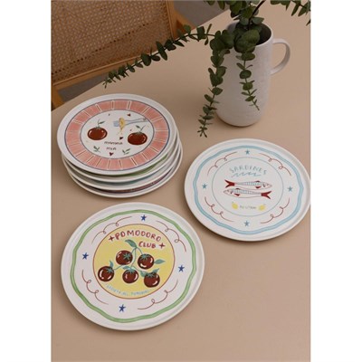 The Mia Italian Summer Servis Tabağı 6lı Set 26 Cm