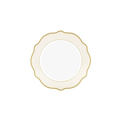 The Mia Jaswely Pasta Tabağı 6 Parça Krem 21 Cm