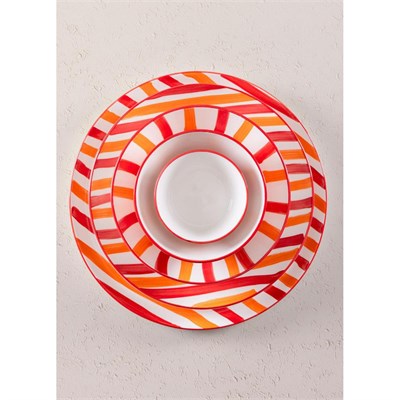 The Mia Joy Servis Tabağı Kırmızı 30 Cm