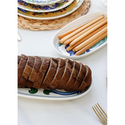 The Mia Limoncello Oval Servis 2li Set Gri 26 Cm