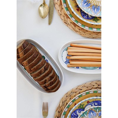 The Mia Limoncello Oval Servis 2li Set Gri 26 Cm