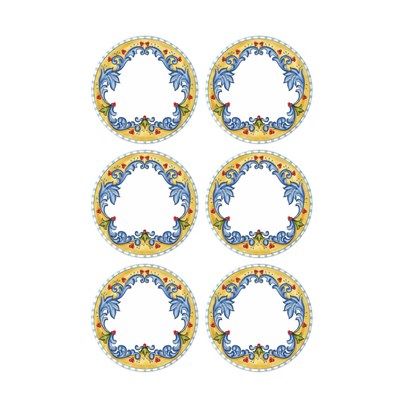 The Mia Limoncello Servis Tabağı 6lı Set 26 Cm