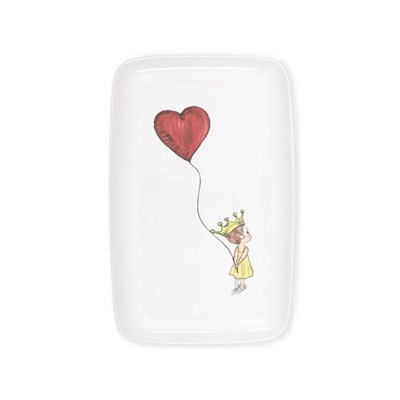 The Mia Luv Dikdörtgen Servis Tabağı 31x20 Cm