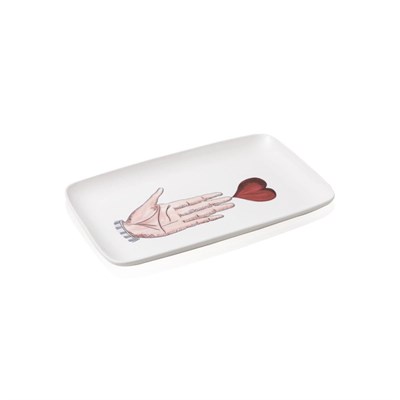 The Mia Luv Dikdörtgen Servis Tabağı 31x20 Cm