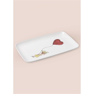 The Mia Luv Dikdörtgen Servis Tabağı 31x20 Cm