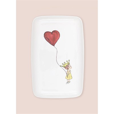 The Mia Luv Dikdörtgen Servis Tabağı 31x20 Cm