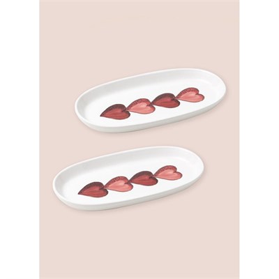 The Mia Luv Oval Servis 2li 26 Cm