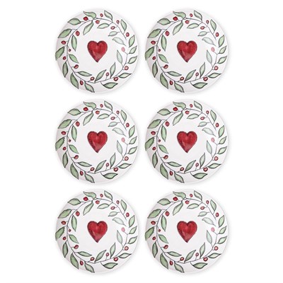The Mia Luv Pasta Tabağı 6lı Set 19 Cm