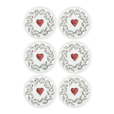 The Mia Luv Servis Tabağı 6lı Set 26 Cm