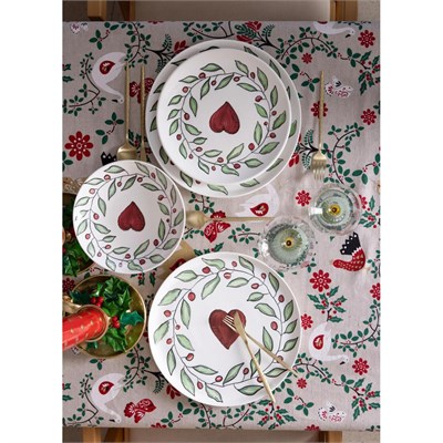 The Mia Luv Yemek Tabağı 6lı Set 20 Cm