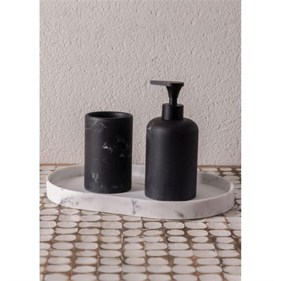 The Mia Marble Banyo Tepsisi Beyaz 30x20x3 Cm