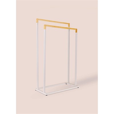 The Mia Metal Havlu Askılığı Gri Glv0764