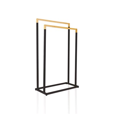 The Mia Metal Havlu Askılığı Siyah Glv0762