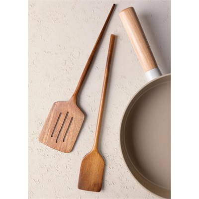 The Mia Natura Akasya Delikli Spatula 35x8 Cm