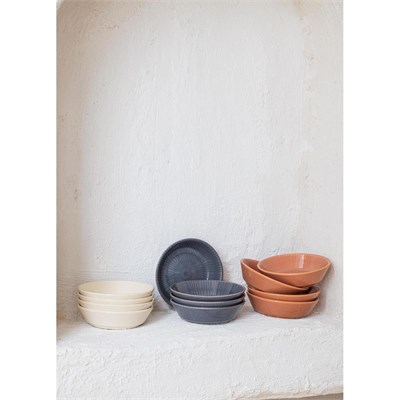 The Mia Noon Çerezlik 4lü Set Gri 10 Cm