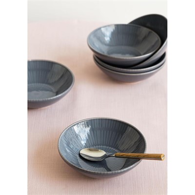The Mia Noon Kase 6lı Set Gri 15 Cm