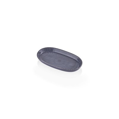 The Mia Noon Oval Servis 2li Gri 17 Cm