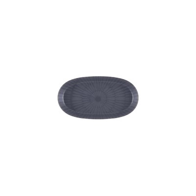 The Mia Noon Oval Servis 2li Gri 17 Cm