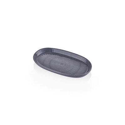 The Mia Noon Oval Servis 2li Gri 26 Cm