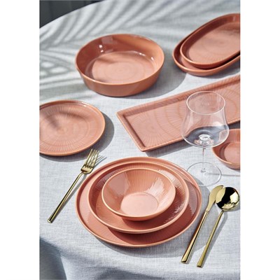 The Mia Noon Oval Servis 2li Somon 26 Cm