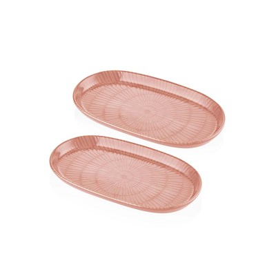 The Mia Noon Oval Servis 2li Somon 29 Cm