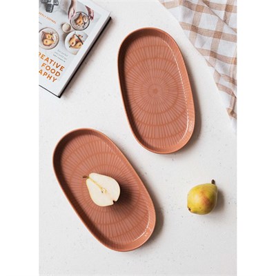 The Mia Noon Oval Servis 2li Somon 29 Cm