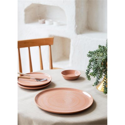 The Mia Noon Servis Tabağı Somon 30 Cm