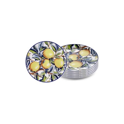 The Mia Odore Di Limone Pasta Tabağı 6lı Set 19 Cm Odl0002