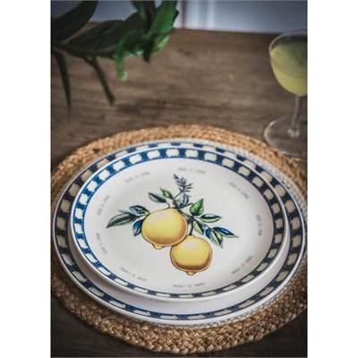 The Mia Odore Di Limone Servis Tabağı 6lı Set 26 Cm Odl004