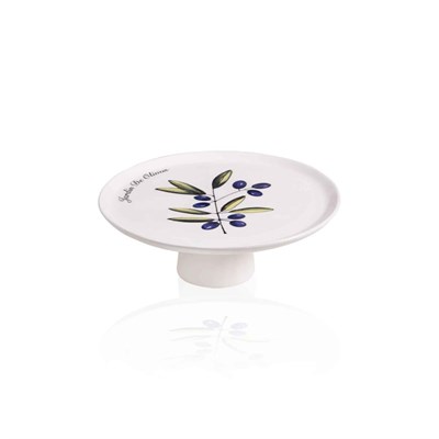 The Mia Olivos Ayaklı Servis Tabağı 10x30 Cm