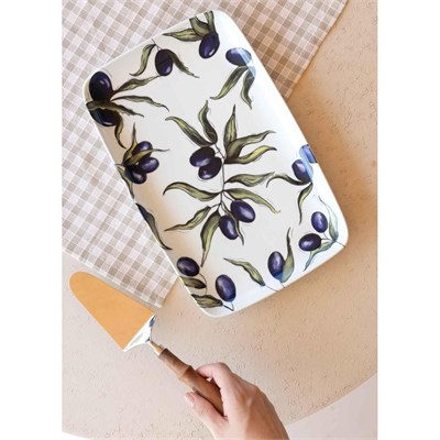 The Mia Olivos Dikdörtgen Servis Tabağı 31x20 Cm Ovs0016