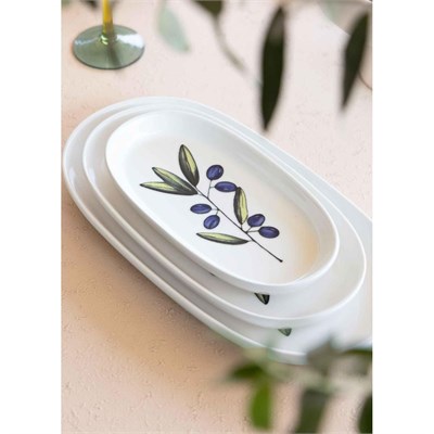 The Mia Olivos Oval Servis 2li 29 Cm