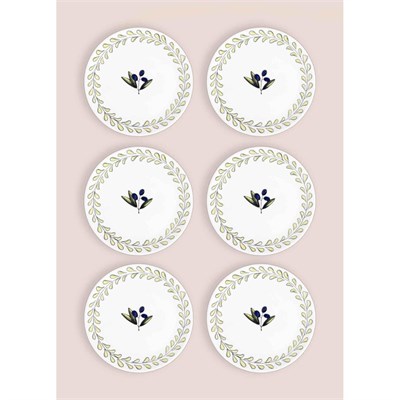 The Mia Olivos Pasta Tabağı 6lı Set 19 Cm Ovs0002